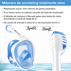 Mascara Subaquática de de Mergulho Gold Sports Full Face Confort Com Snorkel - Foto 5