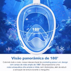 Mascara Subaquática de de Mergulho Gold Sports Full Face Confort Com Snorkel - Foto 7