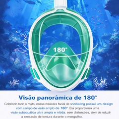 Mascara Subaquática de de Mergulho Gold Sports Full Face Confort Com Snorkel - Foto 7