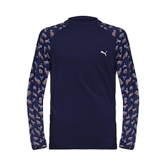 Camiseta Puma Manga Longa Estampada Proteção Solar UV50+ Infantil - Foto 1