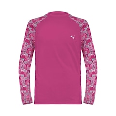 Camiseta Puma Manga Longa Estampada Proteção Solar UV50+ Infantil - Foto 1