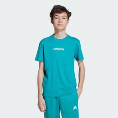 Camiseta adidas Logo Linear 160 Infantil - Foto 2