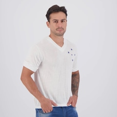 Camisa Cruzeiro Retrô 1966 Masculina - Foto 2