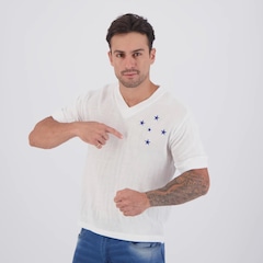 Camisa Cruzeiro Retrô 1966 Masculina - Foto 3