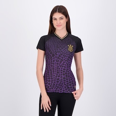 Camisa Corinthians Raglan Dry Feminina - Foto 1