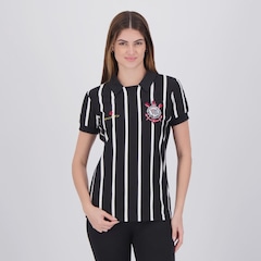 Camisa Polo Corinthians Retrô Japão Feminina - Foto 1