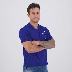 Camisa Cruzeiro Retrô 1976 Masculina - Foto 2