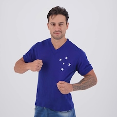 Camisa Cruzeiro Retrô 1976 Masculina - Foto 3