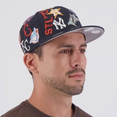 Boné New Era MLB League Allover 950 Unissex - Foto 6