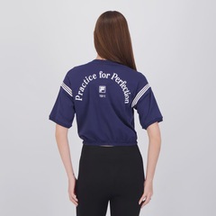 Camiseta Cropped Fila Chevron Letter Feminino - Foto 4