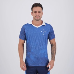 Camisa Polo Cruzeiro Céu Azul Masculina - Foto 1