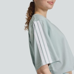 Camiseta Cropped adidas 3S SJ TLR Feminina - Foto 5