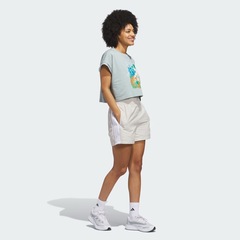 Camiseta Cropped adidas Destiadi 30 T Feminina - Foto 3