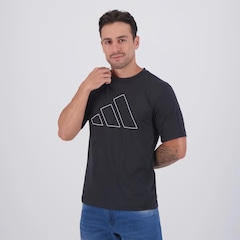 Camiseta adidas WE FR BL Masculina - Foto 3