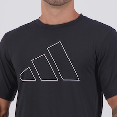 Camiseta adidas WE FR BL Masculina - Foto 5