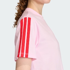 Camiseta adidas 3 Stripes Logo Feminina - Foto 6