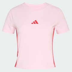 Camiseta Cropped adidas 3 Stripes Feminina - Foto 4