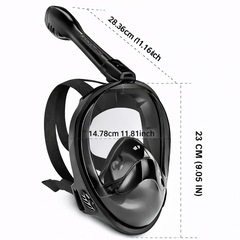 Mascara Subaquática de de Mergulho Gold Sports Full Face Confort IV Com Snorkel - Foto 3