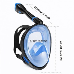 Mascara Subaquática de de Mergulho Gold Sports Full Face Confort IV Com Snorkel - Foto 3