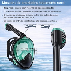 Mascara Subaquática de de Mergulho Gold Sports Full Face Confort IV Com Snorkel - Foto 6