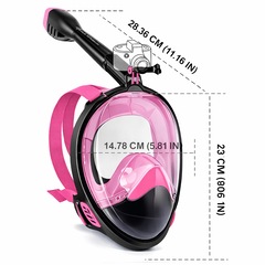 Mascara Subaquática de de Mergulho Gold Sports Full Face Confort IV Com Snorkel - Foto 4