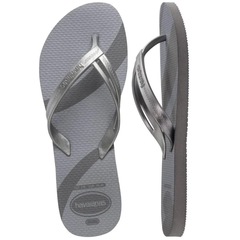Chinelo Elegance Print Metalizado Havaianas Feminino - Foto 4