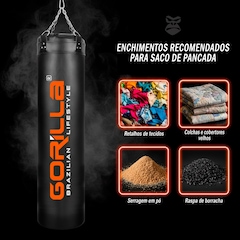 Saco 160cm + Luva 12oz + Bandagem 3mt + Protetor bucal simples - Foto 2