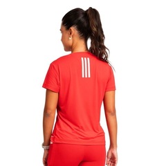 Camiseta adidas Own The Run 3 Stripes Feminina - Foto 2