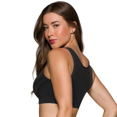 Top Cropped Selene Sem Costura Feminino - Foto 2