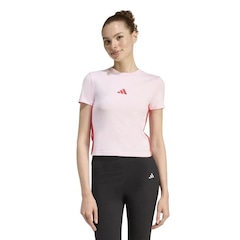 Camiseta Cropped adidas 3 Stripes Feminina - Foto 1