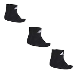 Kit 3 Pares De Meias adidas Sportswear Ankle Unissex - Foto 2
