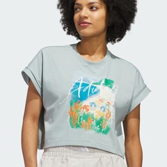Camiseta Estampada Summer Romance adidas Feminina - Foto 5