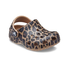 Sandália Crocs Littles Animal Clog Sepia Leopard - Infantil - Foto 2