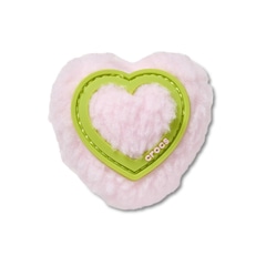 Jibbitz Crocs Coração Rosa de Pelúcia - Foto 1