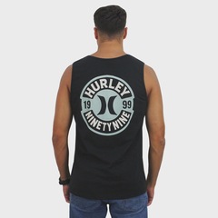 Camiseta Regata Hurley Ninety Nine Black - Masculina - Foto 2