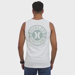 Camiseta Regata Hurley Ninety Nine White - Masculina - Foto 2