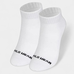 Meia Cano Curto Polo Wear Atoalhada - 2 pares - Unissex - Foto 2