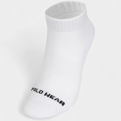 Meia Cano Curto Polo Wear Atoalhada - 2 pares - Unissex - Foto 3