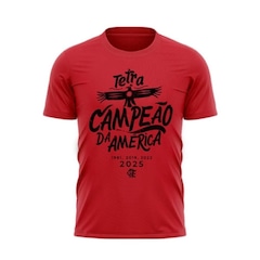 Camiseta Flamengo Comemorativa Tetra Libertadores Braziline Masculina - Foto 1