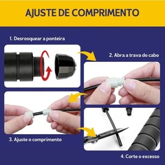 Corda de Pular DK Ajustável 2,8m Resistente Fitness Academia Treino Funcional - Foto 5
