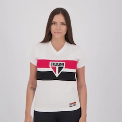 Camisa São Paulo Retrô 1980 Paulistão Feminina - Foto 5