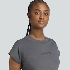 Camiseta Feminina adidas Manga Curta Logo Linear - Foto 2