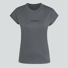 Camiseta Feminina adidas Manga Curta Logo Linear - Foto 6