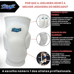 Kit Vôlei Joelheira Rehr Manguito Poker Power Profissional - Foto 2