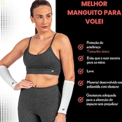 Kit Vôlei Joelheira Rehr Manguito Poker Power Profissional - Foto 3