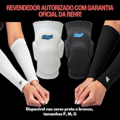 Kit Vôlei Joelheira Rehr Manguito Poker Power Profissional - Foto 5