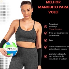 Kit Vôlei Joelheira Rehr Manguito Poker Power Profissional - Foto 3