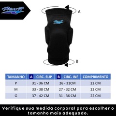 Kit Vôlei Joelheira Rehr Manguito Poker Power Profissional - Foto 4