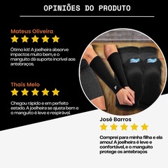 Kit Vôlei Joelheira Rehr Manguito Poker Power Profissional - Foto 7