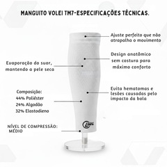 Kit 2 Manguitos Vôlei Curto TM7 - Foto 2